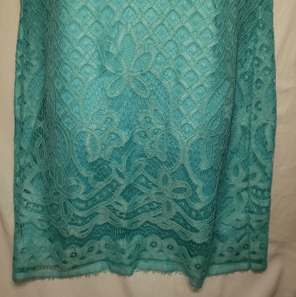 NWOT IsaacMizrahi Medium S/S Seamist Layered Dress - Picture 4 of 9